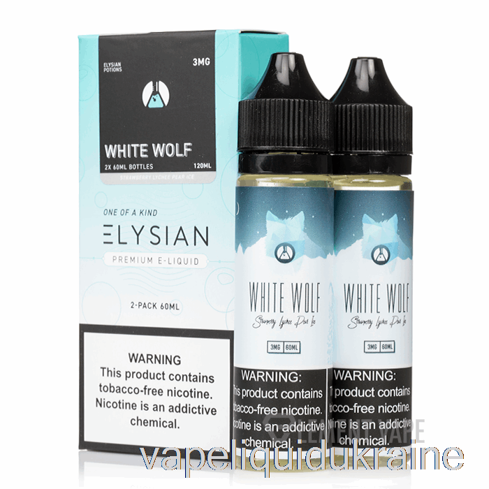 Vape Liquid Ukraine White Wolf - Elysian Labs - 120mL 0mg
